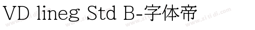 VD lineg Std B字体转换